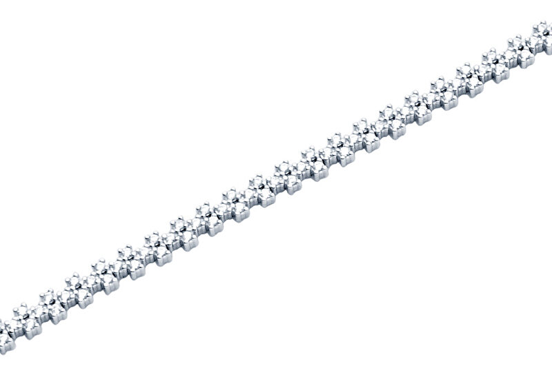 14 Ayar Beyaz Altın Su Yolu Bileklik