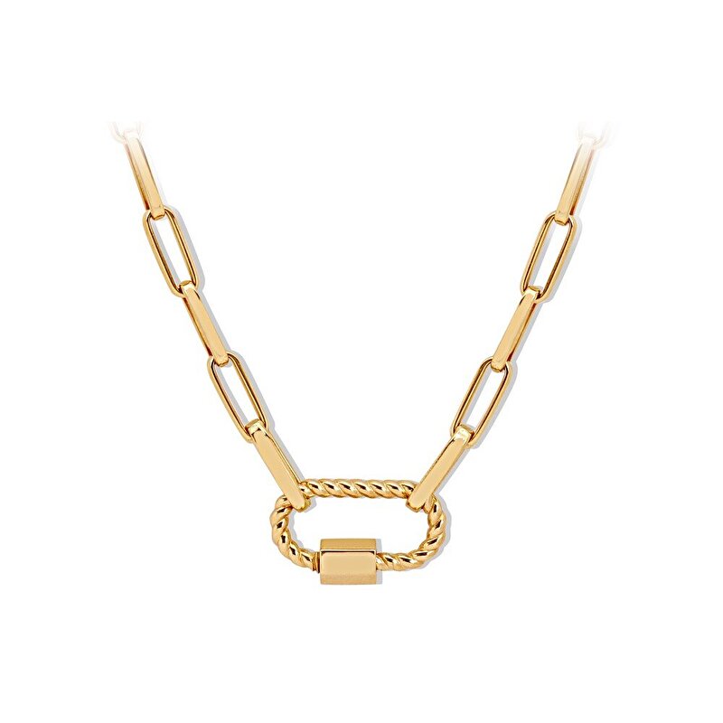 14 Ayar Sarı Altın Ataç Zincir Kolye