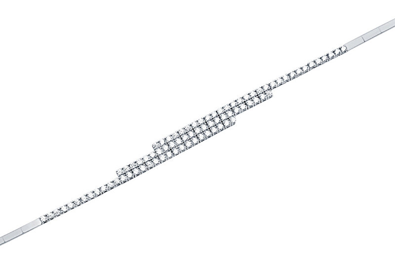 14 Ayar Beyaz Altın Su Yolu Bileklik