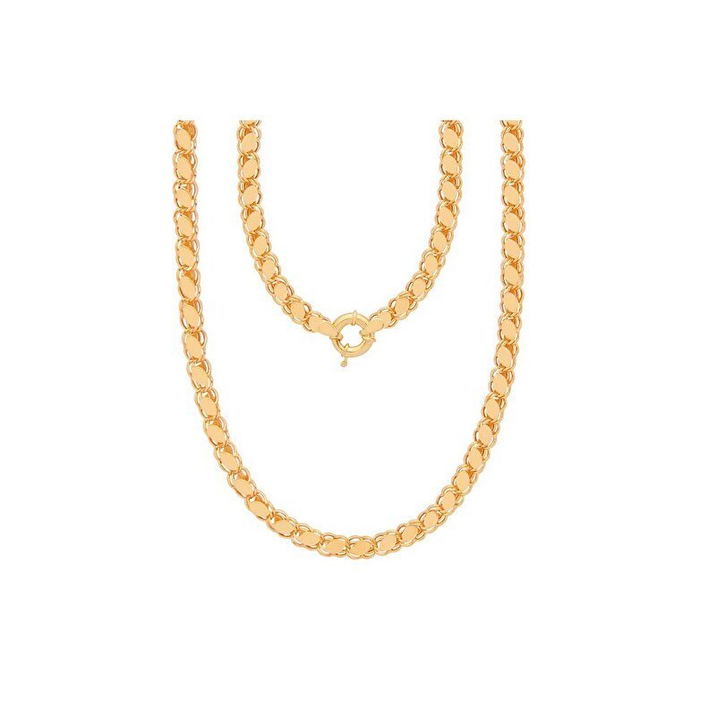 14 Ayar Rose Altın Trend Pullu Zincir