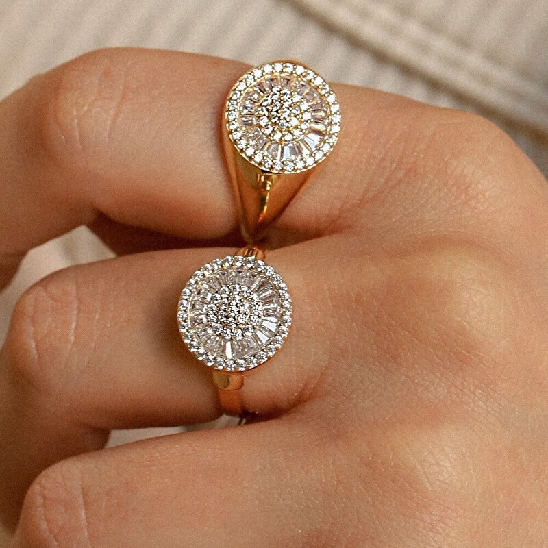 14 Ayar Sarı Altın Baget Yüzük